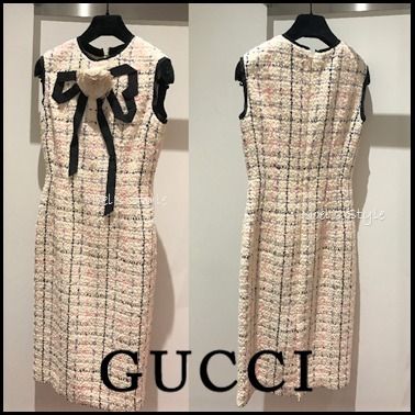 GUCCI Tight Tweed Sleeveless Dresses 550266ZAAYK9283 