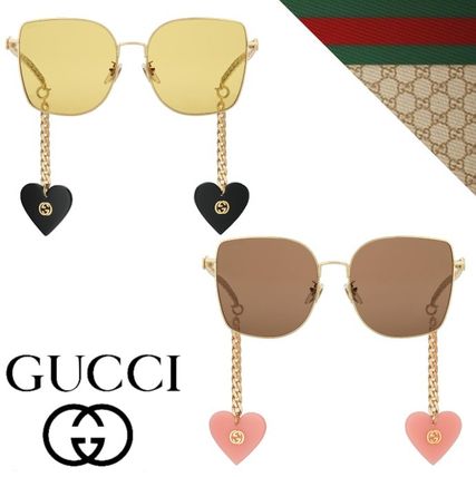 GUCCI 2020 SS Chain Square Sunglasses 623839 I3330 8074 623839 I3330 8023 