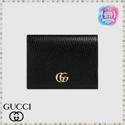 GUCCI GG Marmont 2019 SS Leather Card Case Wallet 456126CAO0G1000 