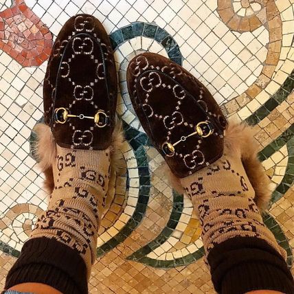 GUCCI 2019 20AW Street Style Logo SocksTights 