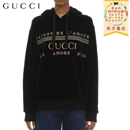 GUCCI 2019 20AW Oversize Sweatshirt With Gucci Embroidery 595773 XJBT1 1082 