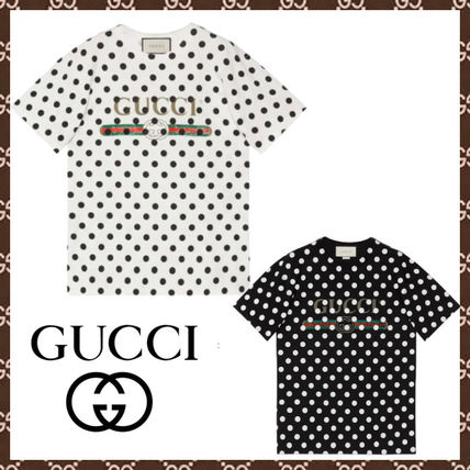 GUCCI Gucci Logo Polka Dot Print T Shirt 615044XJCLK 