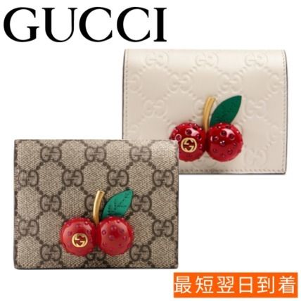GUCCI GG Supreme Monogram Canvas Folding Wallet Small Wallet Logo 476050 0G6ET 8597 476050 K9GXT 8694 