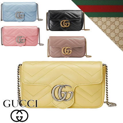 GUCCI 2020 SS Casual Style Leather Party Style Logo Handbags