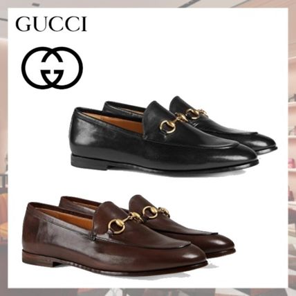 GUCCI Jordaan 2019 20AW Casual Style Plain Leather Party