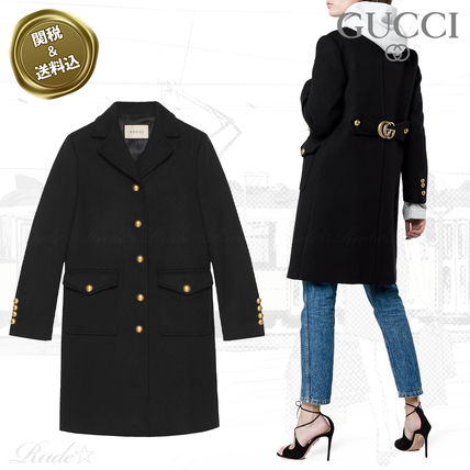 GUCCI 2020 21AW Wool Coat With Double
