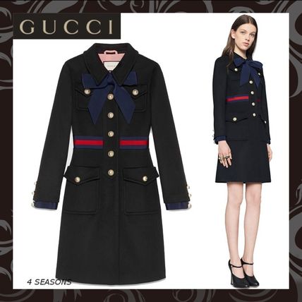 GUCCI Wool Plain Medium Coats 448610 ZHW03 1205 