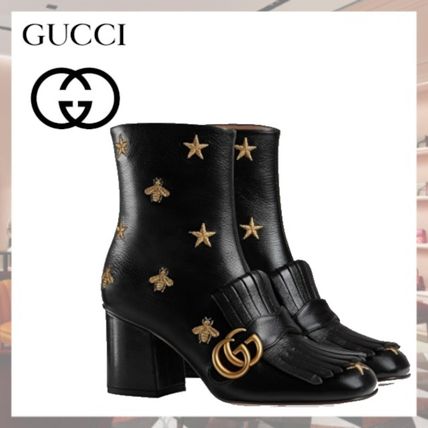GUCCI 2019 20AW Star Casual Style Blended Fabrics Leather