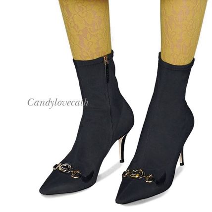 GUCCI 2020 SS Gucci Zumi Mid Heel Ankle Boot