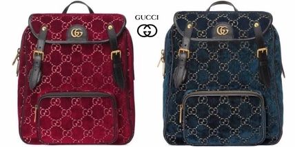GUCCI 2019 20AW Small Gg Velvet Backpack 574942 