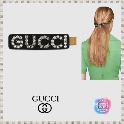 GUCCI 2020 SS Crystal Gucci Single Hair Clip 513986I47728519 