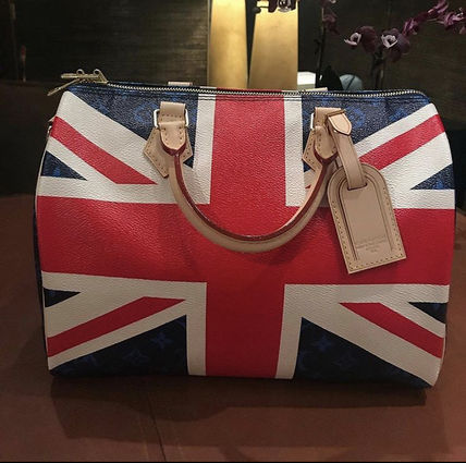 Louis Vuitton Leather Logo BostonDuffles 