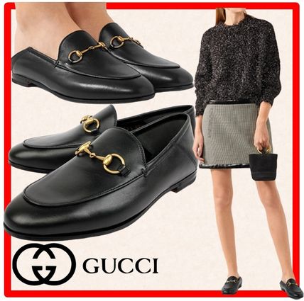 GUCCI 1955 Horsebit Casual Style Street Style Leather LoaferMoccasin Shoes 