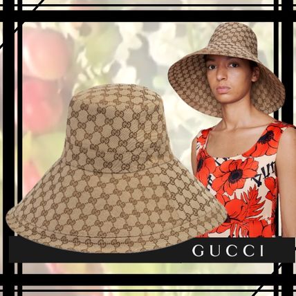 GUCCI 2020 SS Gg Canvas Wide Brim Hat 631958 KQW00 9700 