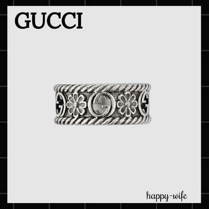 GUCCI Casual Style Flower Silver Rings 577263 J8400 0811 