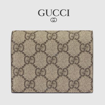 GUCCI GG Supreme Gg Supreme Card Case Wallet 508757 KHNKG 8358 