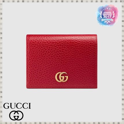 GUCCI GG Marmont 2019 SS Leather Card Case Wallet 456126CAO0G6433 