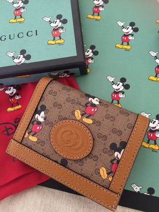 GUCCI Collaboration Other Animal Patterns Leather Long Wallet 