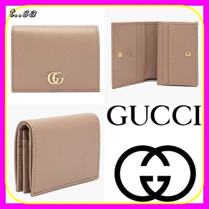 GUCCI Plain Folding Wallet Small Wallet Bridal Logo 