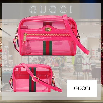 GUCCI Plain Crystal Clear Bags Shoulder Bags 