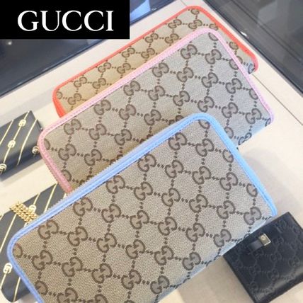 GUCCI Unisex Logo Long Wallets 
