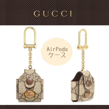 GUCCI Ophidia Monogram Unisex Leather Logo Smart Phone Cases 