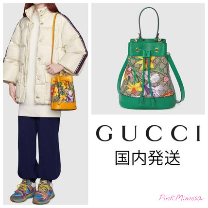 GUCCI Ophidia 2020 SS Online Exclusive Ophidia Gg Flora Small Bucket Bag