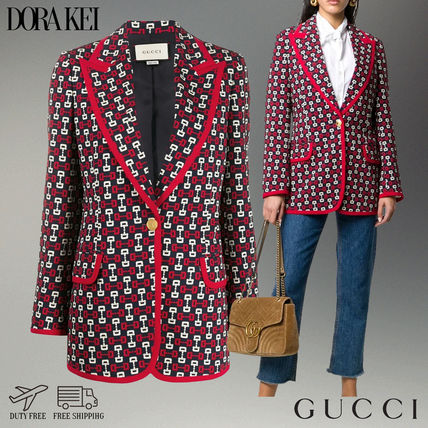 GUCCI Medium Party Style Elegant Style Jackets 