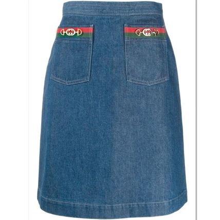 GUCCI 2020 SS Logo Skirts 599373 