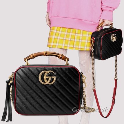 GUCCI GG Marmont Gg Marmont Small Shoulder Bag With Bamboo