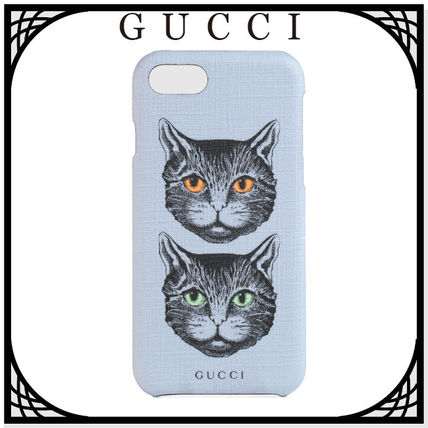 GUCCI 2019 Cruise Other Animal Patterns Leather iPhone 8 Smart Phone Cases