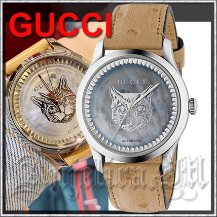 GUCCI 2020 Cruise Casual Style Unisex Leather Round Party Style 