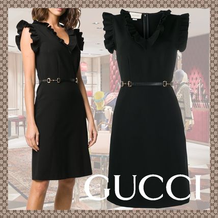 GUCCI 2020 SS Elegant Style Logo Dresses 