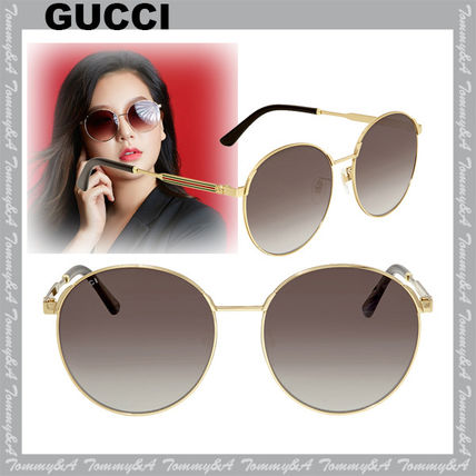 GUCCI 2020 SS Rectangular Frame Metal Glasses