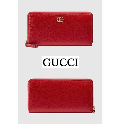 GUCCI 2020 SS Leather Zip Around Wallet 456117 CAO0G 6433 