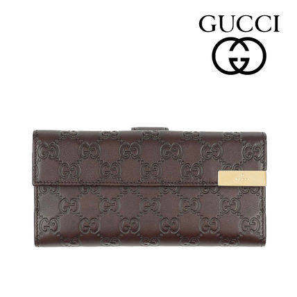 GUCCI Folding Wallet Logo Long Wallets 