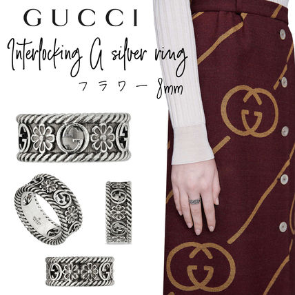 GUCCI Casual Style Party Style Silver Office Style Elegant Style 