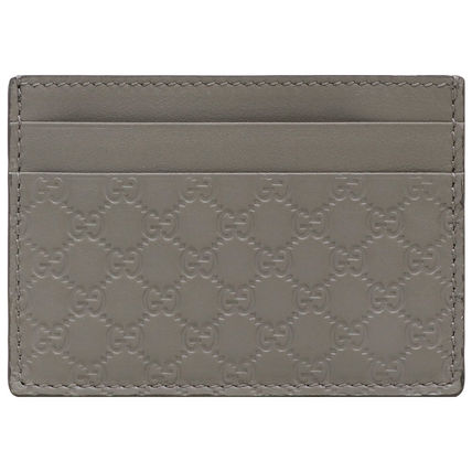GUCCI Gucci Signature Leather 2020 SS Logo Card Holders