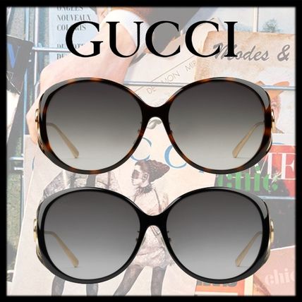 GUCCI 2020 SS Specialized Fit Round Frame Injected Sunglasses