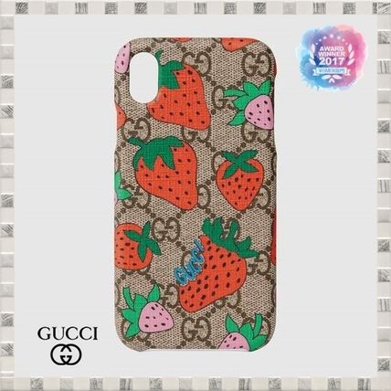 GUCCI 2020 SS Iphone Xr Case With Gucci Strawberry