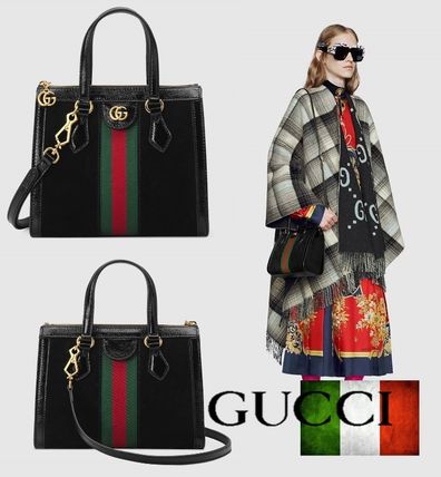 GUCCI Ophidia 2018 Cruise Casual Style Unisex Street Style 2WAY Leather Party Style 