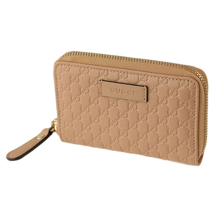 GUCCI 2020 SS Monogram Leather Long Wallet Small Wallet Logo Coin Cases