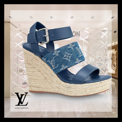 Louis Vuitton 2020 SS Monogram Open Toe Platform Casual