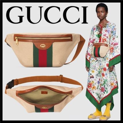 GUCCI Casual Style Unisex Canvas Blended Fabrics