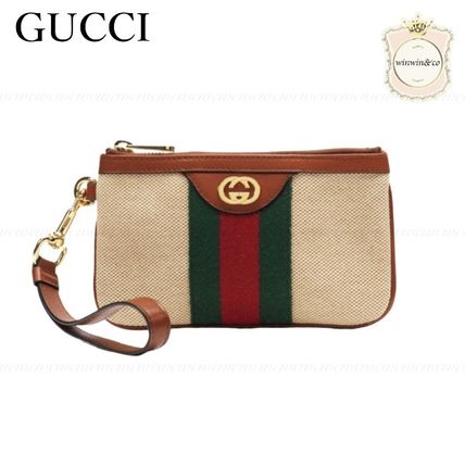 GUCCI 2019 20AW Canvas PouchesCosmetic Bags 
