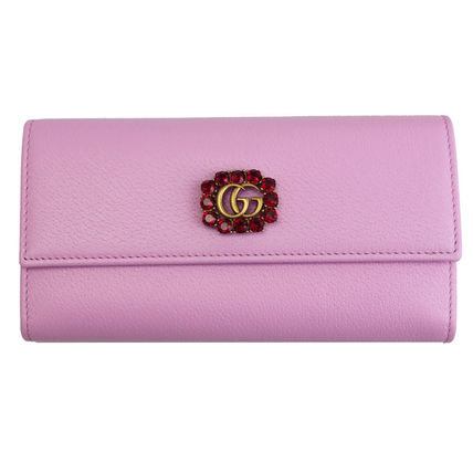 GUCCI Leather Long Wallet Logo Long Wallets 499779 CWGHT 5871 