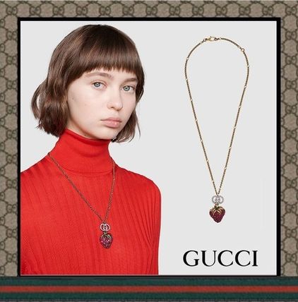 GUCCI Necklace With Strawberry Pendant 583587 