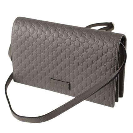 GUCCI 2019 20AW Monogram 2WAY Leather Crossbody Shoulder Bags