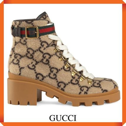 GUCCI 2020 21AW Gg Wool Ankle Boot 578585 G38H0 9772 