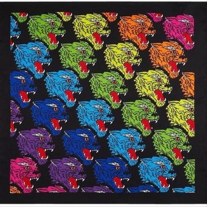 GUCCI Silk Other Animal Patterns Elegant Style Logo 